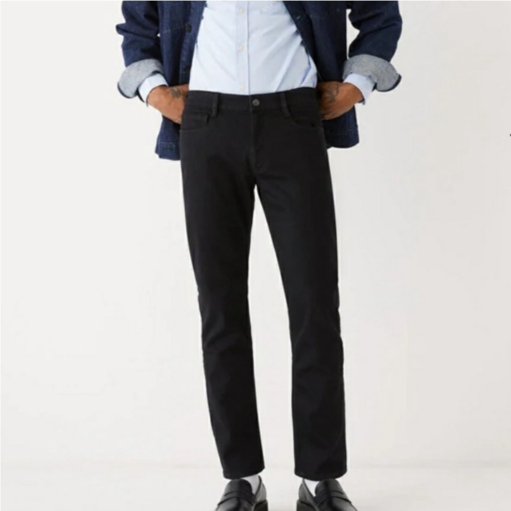 FRANK & OAK Men’s Dylan Slim Button Fly Black Jeans Size 28x30